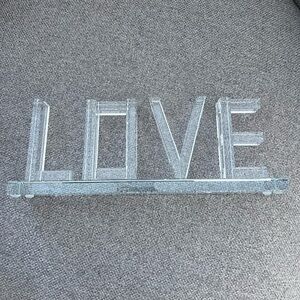 Acrylic 'LOVE' Decorative Sign